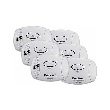 First Alert Brk 6PK Basic CO Alarm CO400B6CP